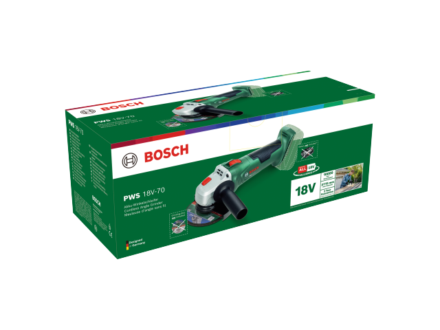 Akumulatorski kotni brusilnik Bosch PWS 18V-70, 06033E6000